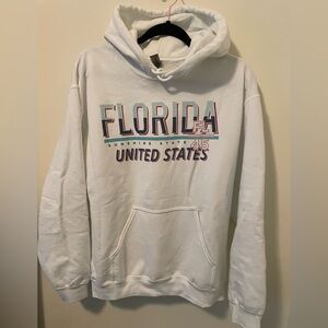 Gildan White Florida Hoodie